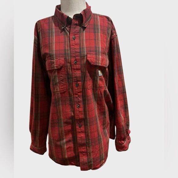 Carhartt Men’s Button Down Long Sleeve Shirt XL - Picture 1 of 4